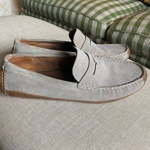 Cole Haan gray suede driving mocs